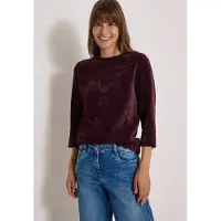 Cecil 3/4-Arm-Shirt in Cord-Optik