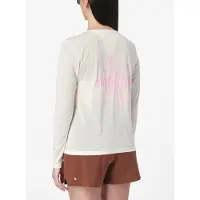 Salomon - Atmungsaktives und leichtes T-Shirt &ndash; Damen / Frauen &ndash; Shkout Core LS Tee GFX W - Shkout Core LS Tee GFX W Whisper White Pink