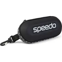 Speedo Brillenetui "GOGGLES STORAGE BLACK" mit Abflusslöchern, für eine Schwimmbrille