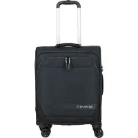 Travelite Handgepäckkoffer "KICK OFF Reisekoffer" 37 l 4 Rollen 4 Doppelrollen, Außentaschen und Packgurte – leicht und robust