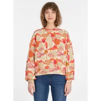 Ragwear Sweatshirt "WUSS PRINT", mit figurumspielender Passform, aus Baumwolle und Polyester, hüftlang