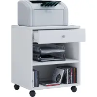 VCM Rollcontainer | Beistellcontainer mit zwei offenen Fächern | Maße ca. H. 54 x B. 45 x T. 38 cm | Bürocontainer - Salda