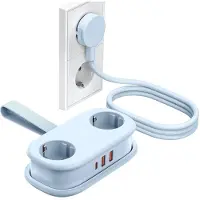 ORICO Listwa zasilająca AP3 20W GaN 5w1 2x AC + 2x USB-A + 1x USB-C - niebieska
