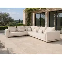 Suns Lucia Lounge-Set 4-tlg. Aluminium/Sunproof Stoff Camel Sand