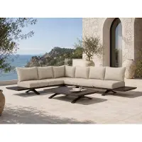 Suns Stockholm Lounge-Set 3-tlg. Aluminium/Sunproof Stoff