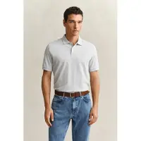 Gant Poloshirt 2 Tone SS Polo Herren Grey Melange-XXL
