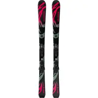 Salomon - Ski Set inkl. Bdg. - Skis all-mountain - Qst S + C5 GW JR Black 2027 - Kindergröße 100 cm - schwarz