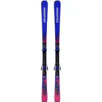Salomon - Ski Set inkl. Bdg. - Skis de piste - Equipe GS 10 + MI12 GW 2027 für Herren aus Holz - Größe 180 cm - Blau