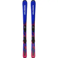 Salomon - Ski Set inkl. Bdg. - Skis de piste - Equipe M + C5 GW JR 2027 - Kindergröße 150 cm - Blau