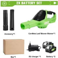 StarTech.com Elektrischer Laubbläser - Turbobläser - Akkubetrieben - Bürstenloser Motor - 5500 W - 5 Stufen - 2 Akkus