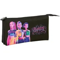 Safta K-pop Demon Hunters Mäppchen Schwarz Mann Schwarz One Size