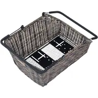 Basil Hinterradkorb "Cento Rattan Look Multisystem NX", nature brown