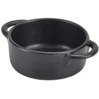 Genware Auflaufform Forge Steingut Gusseisen-Optik – 9 x 4 cm (6 Stk.)"