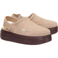 HEY DUDE Clogs Damen Beige Wildleder