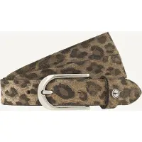 Tamaris Gürtel Leather Belt W85 Taupe - Dark Brown