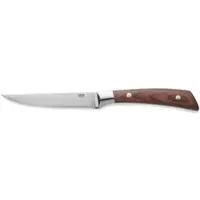 WAS Germany Steakmesser Set CARLOS mit rotem Pakkaholzgriff, 24 cm, Set á 6 Stück, Klingenstahl 420, Holz