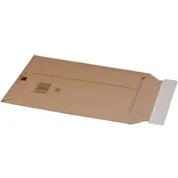 Proregal Mega Deal 300x Versandtasche Aus Wellpappe A4 LxBxH 210x29100mm mit Selbstklebeverschluss & Aufreißfaden Variable Höhe Braun Versandtüte