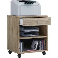 VCM Rollcontainer | Beistellcontainer mit zwei offenen Fächern | Maße ca. H. 54 x B. 45 x T. 38 cm | Bürocontainer - Salda