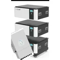 FM-Solar Deye 3-Phasen Hybrid-Wechselrichter On/Off-Grid 12kW PV Solar + 45kWh Stapel Batterie Speicher