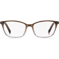 Tommy Hilfiger TH2295 Damen-Brille inkl. Gläser Vollrand Cat Eye Acetat-Gestell 53/16/140, braun
