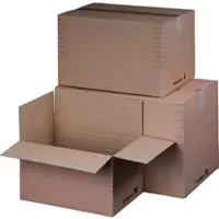 Proregal Mega Deal 40x Automatikbodenkarton A4+ LxBxH 320x220x80-190mm Variable Höhe Wiederverschließbar Braun Automatikkarton Versandkarton
