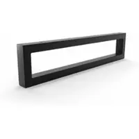 Hevva Waschtischhalterung RHEIN 10 cm Hoch 45 cm Tief 1 Halter Schwarz