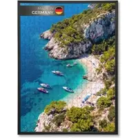 K-Möbel Puzzlerahmen 37x98 cm aus Aluminium in Schwarz