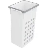 Vauth-Sagel Wäschesammler Wash 35, Wäschekorb 250x550x340 mm Kunststoff Weiß
