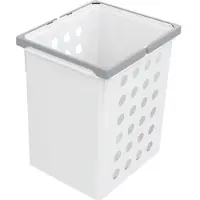 Vauth-Sagel Wäschesammler Wash 39, Wäschekorb 315x426x382 mm Kunststoff Weiß