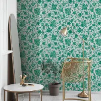 Marburg Vliestapete "Stille Kron" floral für Wohnzimmer Schlafzimmer Küche