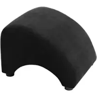 58 aufm Kessel POLSTERHOCKER Kajsa Velourstoff schwarz | Gr.: onesize