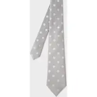 Paul Smith Men Tie Spot Grey Größe: 8 | Krawatten Outlet | Herren | Grau