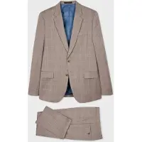 Paul Smith Mens Tailored Fit 2 Button Suit Grey Beige Größe: 52 R | Blazer Outlet | Herren | Braun