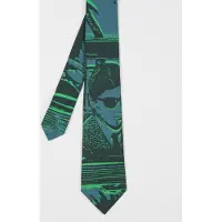 Paul Smith Men Tie Getaway Petrol Green Größe: 8 | Krawatten Outlet | Herren | Grün