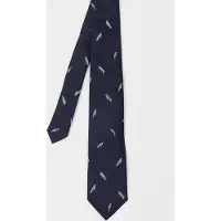 Paul Smith Men Tie Parrots Very Dark Navy Größe: 8 | Krawatten Outlet | Herren | Blau