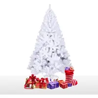 Jiubiaz Weihnachtsbaum innen Weihnachts Weihnachten Christbaumständer mit Ständer 150cm Weiß