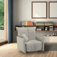 Talamo Italia Schlafsofa Almerinda, Einzelsofa, 100% Italy, Wohnzimmersessel mit Trolley-Öffnung, aus gepolstertem Stoff, mit Standard-Armlehnen, Cm 110x90h85, Beige