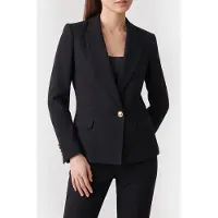 Guess Marciano GUESS Ariana Double Breast Jet Black A996 Größe: 44 | Blazer Outlet | Damen | Schwarz