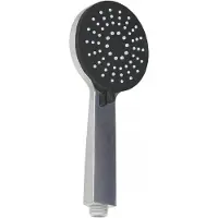 Invena KAMELEON Duschkopf 3 Funktionen Chrom-Schwarz
