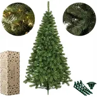 Springos Künstlicher Weihnachtsbaum 180 cm grüne, dichte Tanne, polnisch mit Ständer und