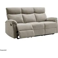 HTI Sofagarnitur mit Relaxfunktion Koba Beige