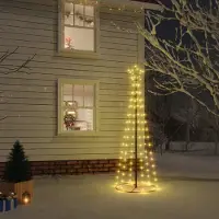 Prolenta Maison Exclusive - LED-Weihnachtsbaum Kegelform Warmweiß 108 LEDs 70x180 cm