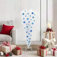 Prolenta Maison Exclusive - Künstlicher Weihnachtsbaum Weiß 120 cm PVC und Stahl