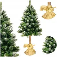 Ruhhy Magischer, beschneiter Weihnachtsbaum auf Stamm-schöne Diamant-Kiefer 180 cm