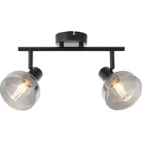 Lightbox Spotrohr, 20 x 43 cm, E14, max. 18 W, Köpfe schwenkbar, Glas/Metall