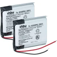 VHBW 2x Akku kompatibel mit Anker SoundCore Q30, Q35, Q20, Q10 Wireless Headset Kopfhörer (720 mAh, 3,7 V, Li-Polymer)