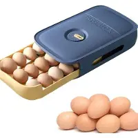 Famanu Eierhalter Stapelbar - Kunststoff für Kühlschrank und Camping