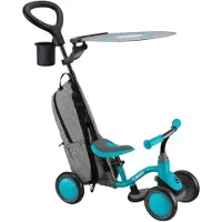 Globber - "Learning Deluxe" Fahrrad, 3 in 1 PP13150 (Einheitsgröße) (Blaugrün)
