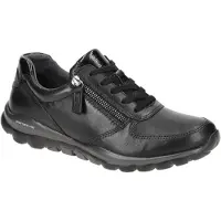 Gabor RollingSoft Damenschuhe - sportliche Schnür- Halbschuhe schwarz