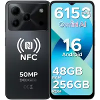 Doogee Note56 Plus Smartphone Handy, Android 16, 6,56" 90Hz, 6150mAh Akku, 48GB+256GB, 4G, 50MP, NFC, Fingerabdruck, Gesichtserkennung, ohne Vertrag